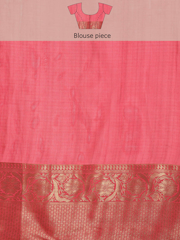 Beige Munga Silk Digital Print Kalamkari Saree with Unstitched Blouse - Hiral Fashion | Grocsy