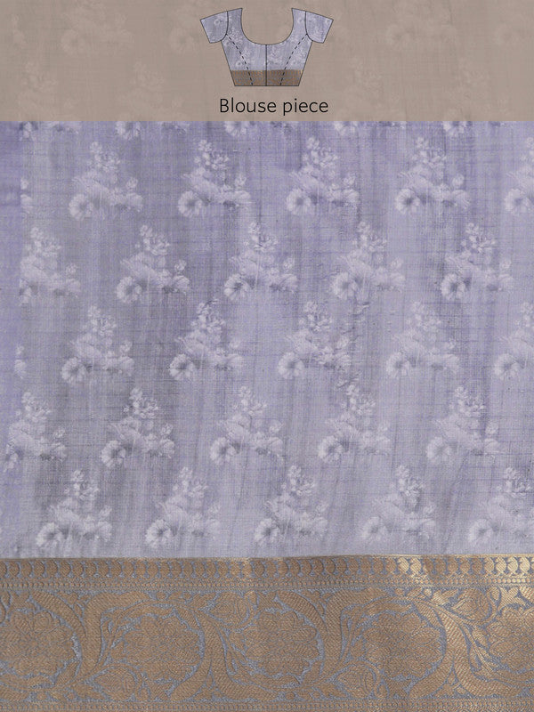 Olive Munga Silk Digital Print Kalamkari Saree with Unstitched Blouse - Hiral Fashion | Grocsy