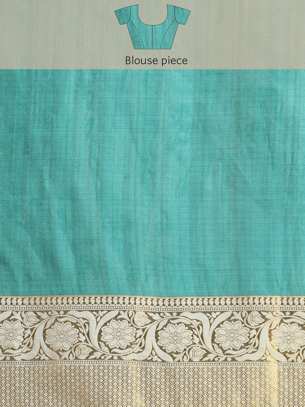 Gray Munga Silk Digital Print Animal Print Saree with Unstitched Blouse - Hiral Fashion | Grocsy