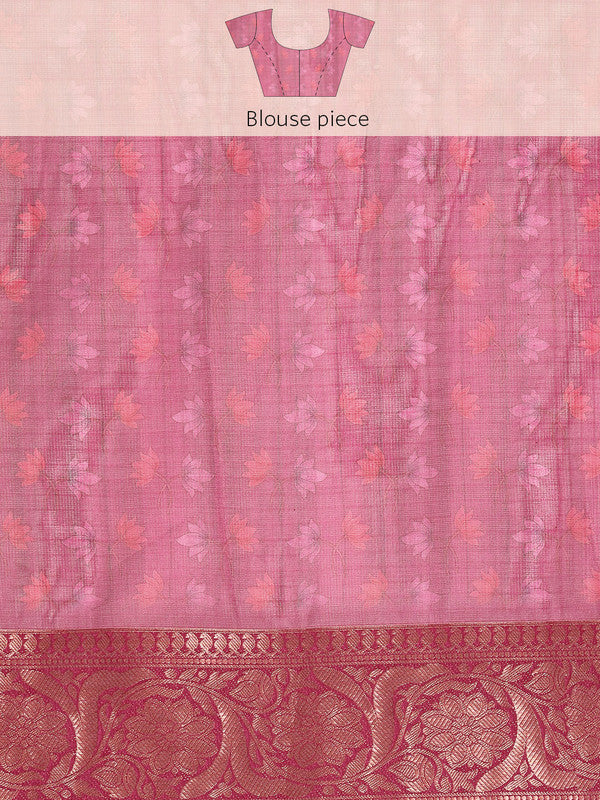 Beige Munga Silk Digital Print Animal Print Saree with Unstitched Blouse - Hiral Fashion | Grocsy
