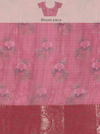Turquoise Munga Silk Digital Print Floral Saree with Unstitched Blouse - Hiral Fashion | Grocsy