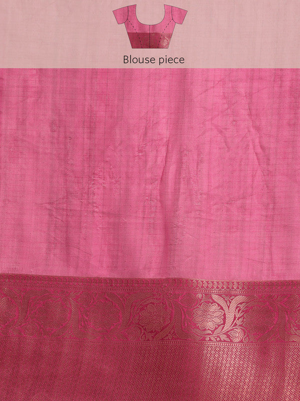 Multicolor Munga Silk Digital Print Floral Saree with Unstitched Blouse - Hiral Fashion | Grocsy
