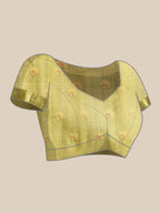 Olive Munga Silk Digital Print Animal Print Saree with Unstitched Blouse - Hiral Fashion | Grocsy