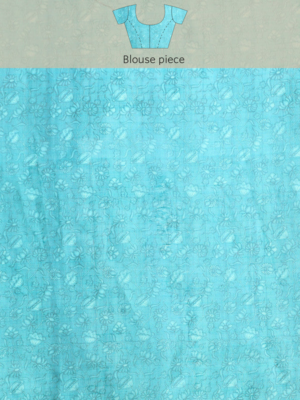 Peach Munga Silk Digital Print Floral Saree with Unstitched Blouse - Hiral Fashion | Grocsy