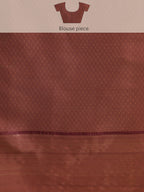 Red Kanchipuram Silk Digital Print Floral Saree with Unstitched Blouse - Hiral Fashion | Grocsy