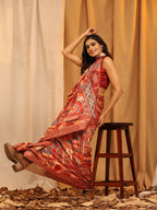 Cream Silk Blend Woven Zari Design Ethnic Motifs Saree with Unstitched Blouse - Hiral Fashion | Grocsy