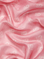 Pink Cotton Blend Digital Print Floral Saree with Unstitched Blouse - Hiral Fashion | Grocsy