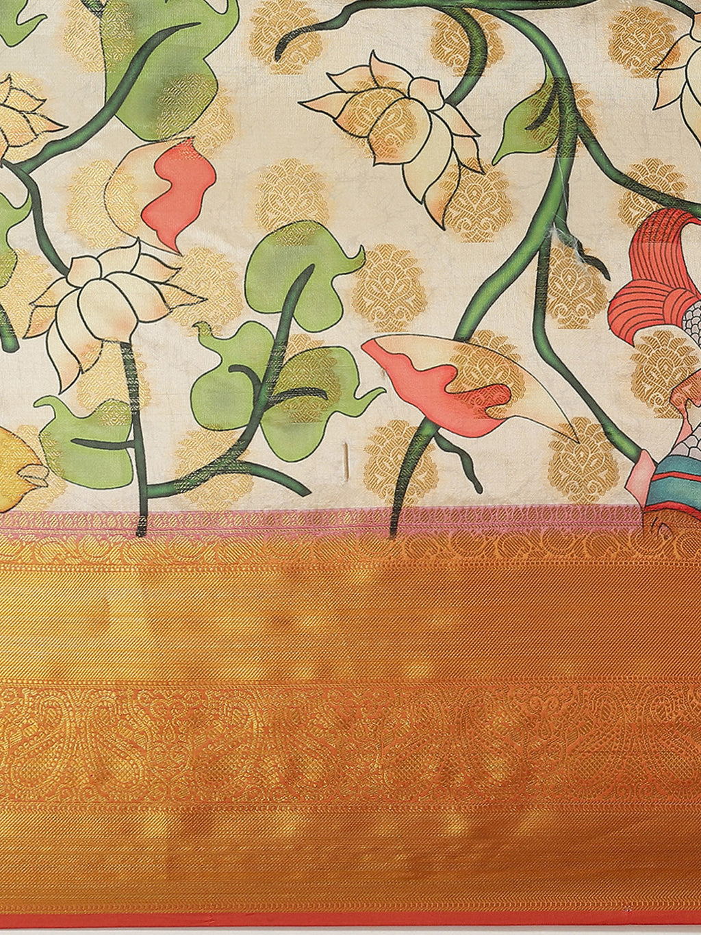 Multicolor Art Silk Digital Print Floral Saree with Unstitched Blouse - Hiral Fashion | Grocsy