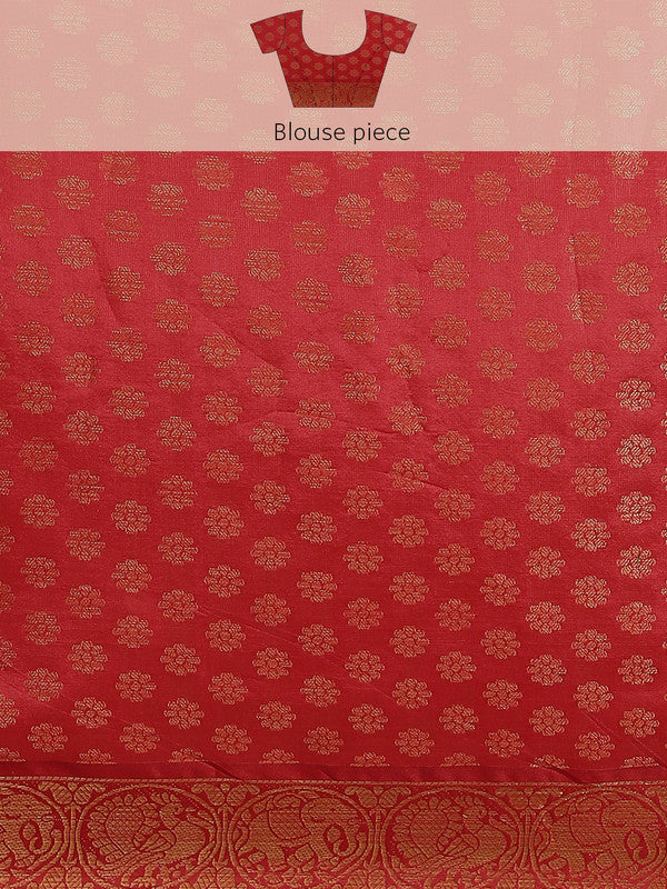 Turquoise Art Silk Printed Abstract Saree with Unstitched Blouse - Hiral Fashion | Grocsy