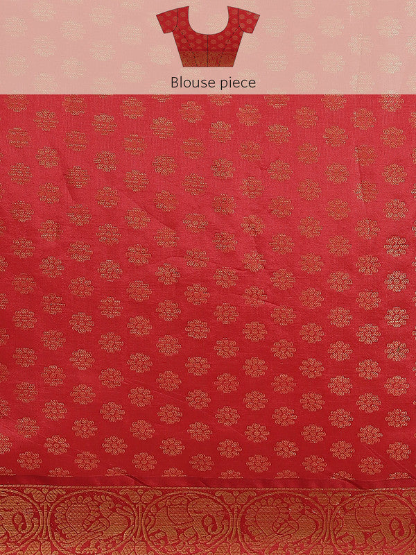 White Art Silk Printed Abstract Saree with Unstitched Blouse - Hiral Fashion | Grocsy