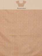 Beige Cotton Blend Digital Print Animal Print Saree with Unstitched Blouse - Hiral Fashion | Grocsy