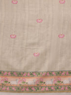 Green Cotton Blend Digital Print Animal Print Saree with Unstitched Blouse - Hiral Fashion | Grocsy
