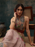 Lavender Cotton Blend Digital Print Animal Print Saree with Unstitched Blouse - Hiral Fashion | Grocsy