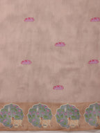 Lavender Cotton Blend Digital Print Animal Print Saree with Unstitched Blouse - Hiral Fashion | Grocsy