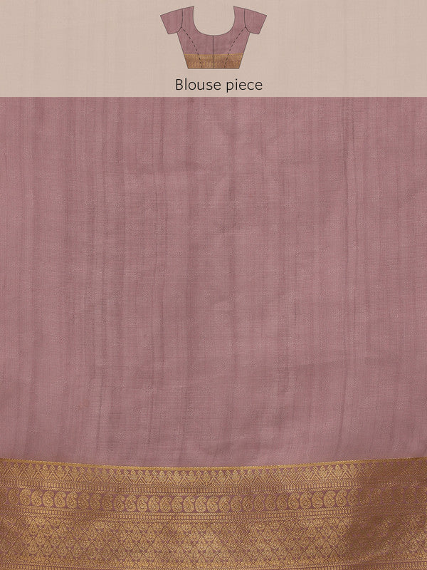Pink Kota Doria Embroidered Floral Saree with Unstitched Blouse - Hiral Fashion | Grocsy