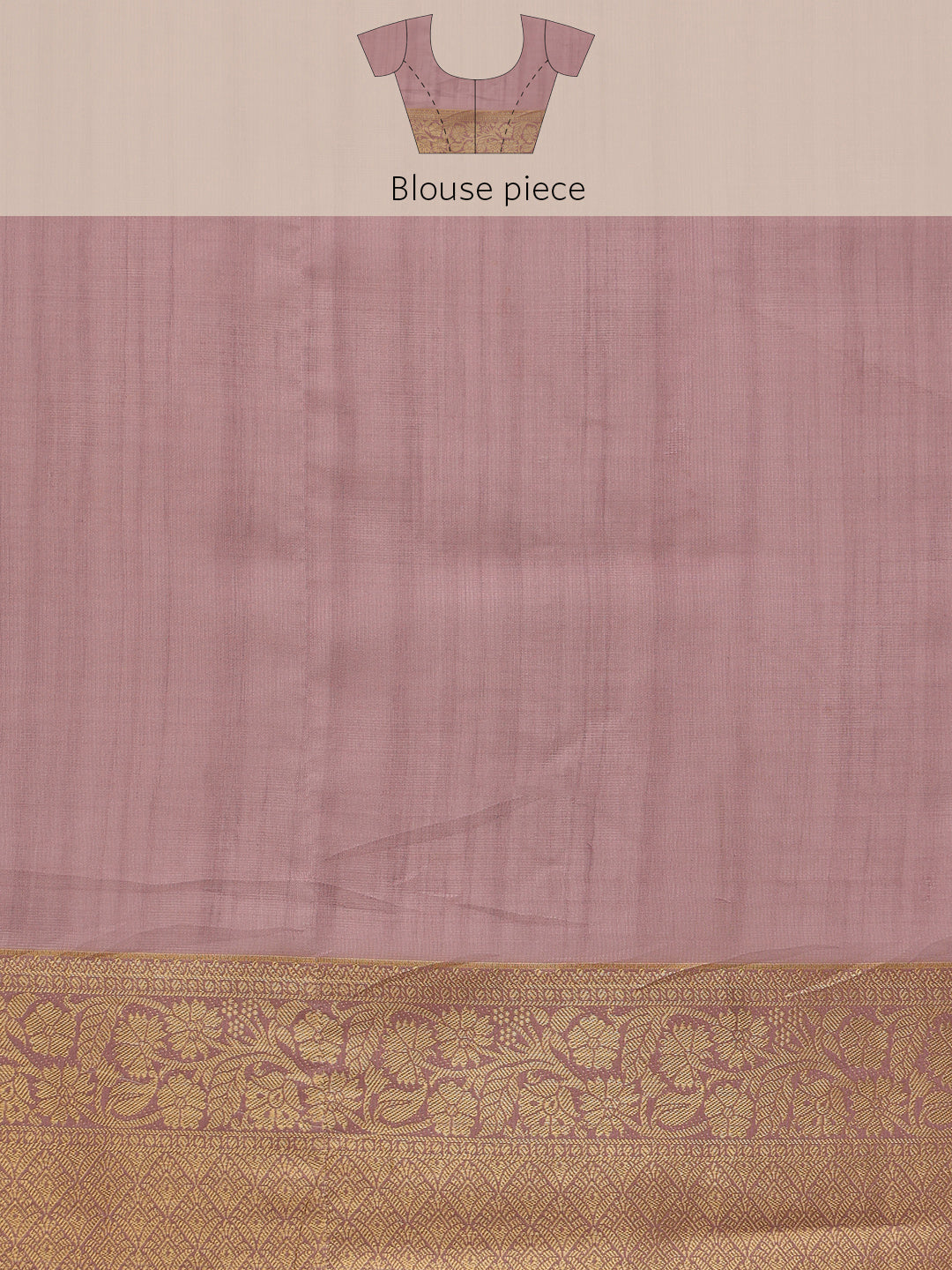Pink Kota Doria Embroidered Floral Saree with Unstitched Blouse - Hiral Fashion | Grocsy