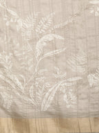 Beige Silk Blend Digital Print Floral Saree with Unstitched Blouse - Hiral Fashion | Grocsy