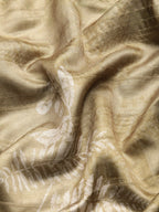 Olive Silk Blend Digital Print Floral Saree with Unstitched Blouse - Hiral Fashion | Grocsy