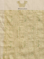 Olive Silk Blend Digital Print Floral Saree with Unstitched Blouse - Hiral Fashion | Grocsy