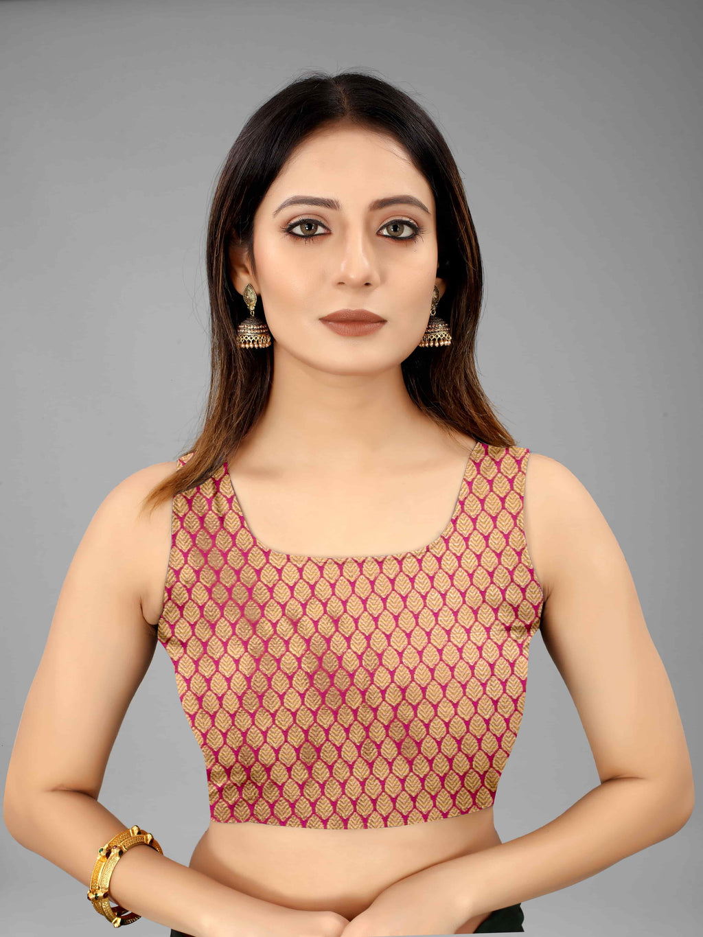Hiral Fashion Grey Banarasi Art Silk Floral Woven Design Saree | Grocsy