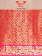 Mustard Pure Silk Woven Zari Design Polka Dots Saree with Unstitched Blouse - Hiral Fashion | Grocsy