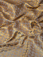 Gray Brocade Woven Zari Design Paisely Saree with Unstitched Blouse - Hiral Fashion | Grocsy
