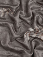 Brown Silk Blend Digital Print Floral Saree with Unstitched Blouse - Hiral Fashion | Grocsy