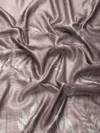 Brown Silk Blend Digital Print Floral Saree with Unstitched Blouse - Hiral Fashion | Grocsy