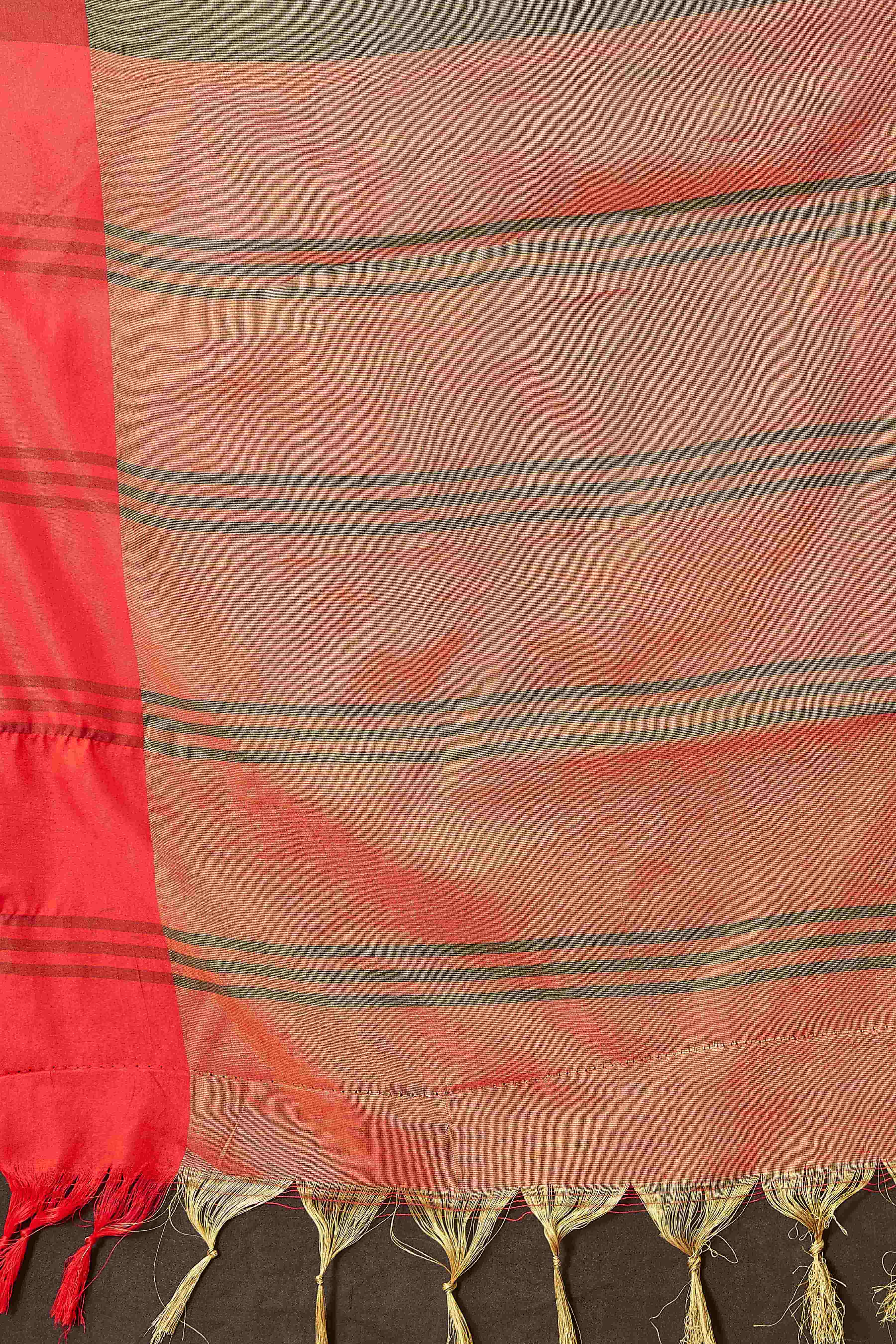 Hiral Fashion Olive Banarasi Soft Silk Solid Saree | Grocsy