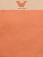 Brown Polyester Digital Print Abstract Saree with Unstitched Blouse - Hiral Fashion | Grocsy