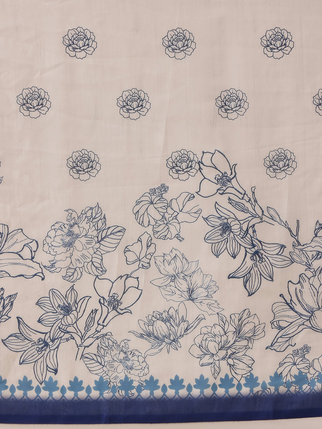 Hiral Fashion White Bollywood Mul Cotton Kalamkari Digital Printed Saree | Grocsy