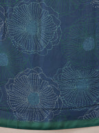 Hiral Fashion Teal Bollywood Mul Cotton Floral Digital Printed Saree | Grocsy