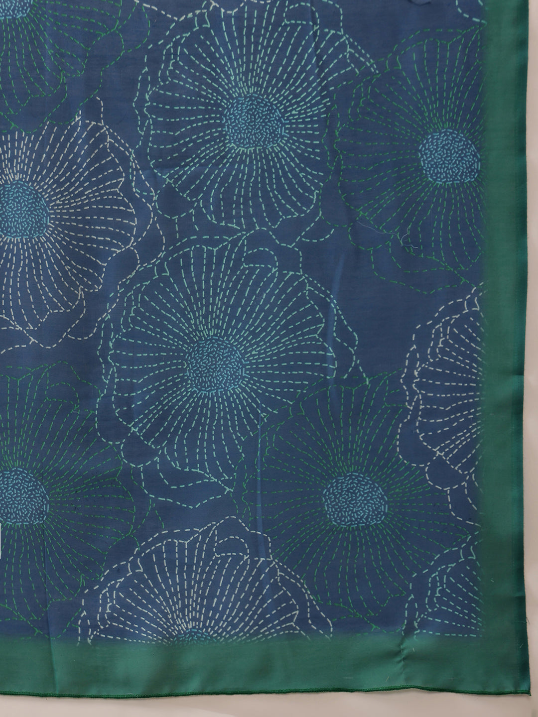 Hiral Fashion Teal Bollywood Mul Cotton Floral Digital Printed Saree | Grocsy