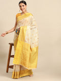 Pink Tissue Silk Woven Zari Design Floral Saree with Unstitched Blouse - Hiral Fashion | Grocsy