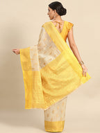 Pink Tissue Silk Woven Zari Design Floral Saree with Unstitched Blouse - Hiral Fashion | Grocsy