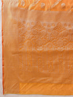 Hiral Fashion Yellow Banarasi Organza Silk Lahariya Woven Design Saree | Grocsy