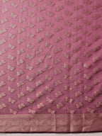 Hiral Fashion Purple Banarasi Organza Silk Abstract Woven Design Saree | Grocsy