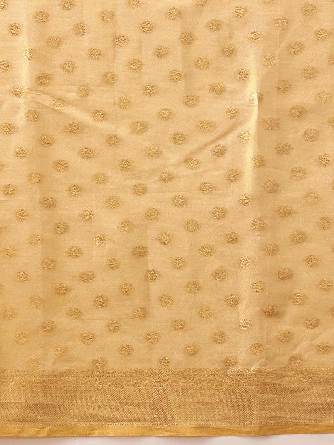 Hiral Fashion Beige Kanjivaram Tissue Silk Floral Zari Woven Saree | Grocsy