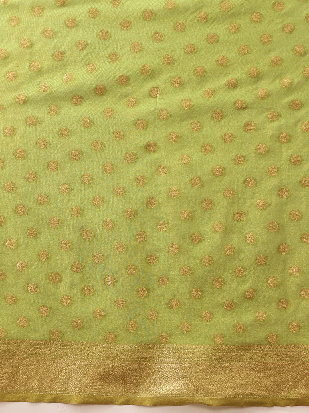 Hiral Fashion Green Kanjivaram Tissue Silk Floral Zari Woven Saree | Grocsy