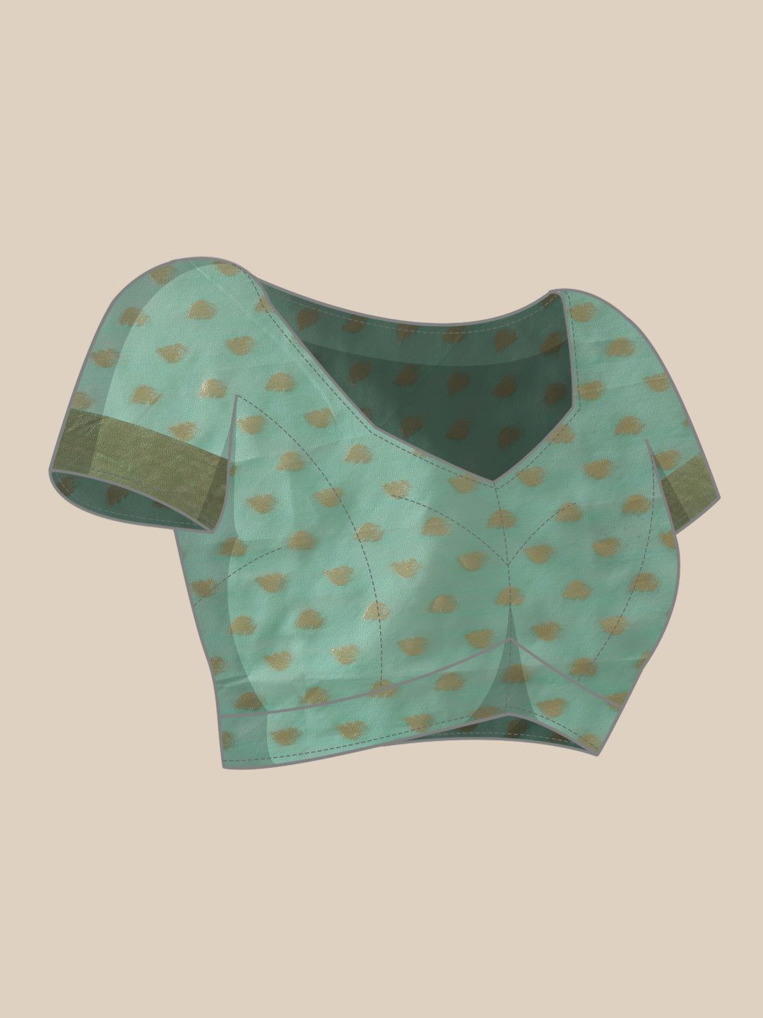 Hiral Fashion Teal Jamdani Cotton Floral Woven Thread Saree | Grocsy