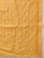 Hiral Fashion Mustard Jamdani Cotton Floral Woven Thread Saree | Grocsy