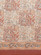 Multicolor Pure Cotton Printed Floral Saree with Unstitched Blouse - Hiral Fashion | Grocsy