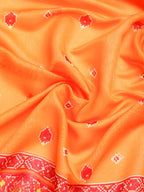 Mustard Silk Cotton Printed Floral Saree with Unstitched Blouse - Hiral Fashion | Grocsy