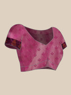 Hiral Fashion Lavender Banarasi Silk Floral Woven Design Saree | Grocsy