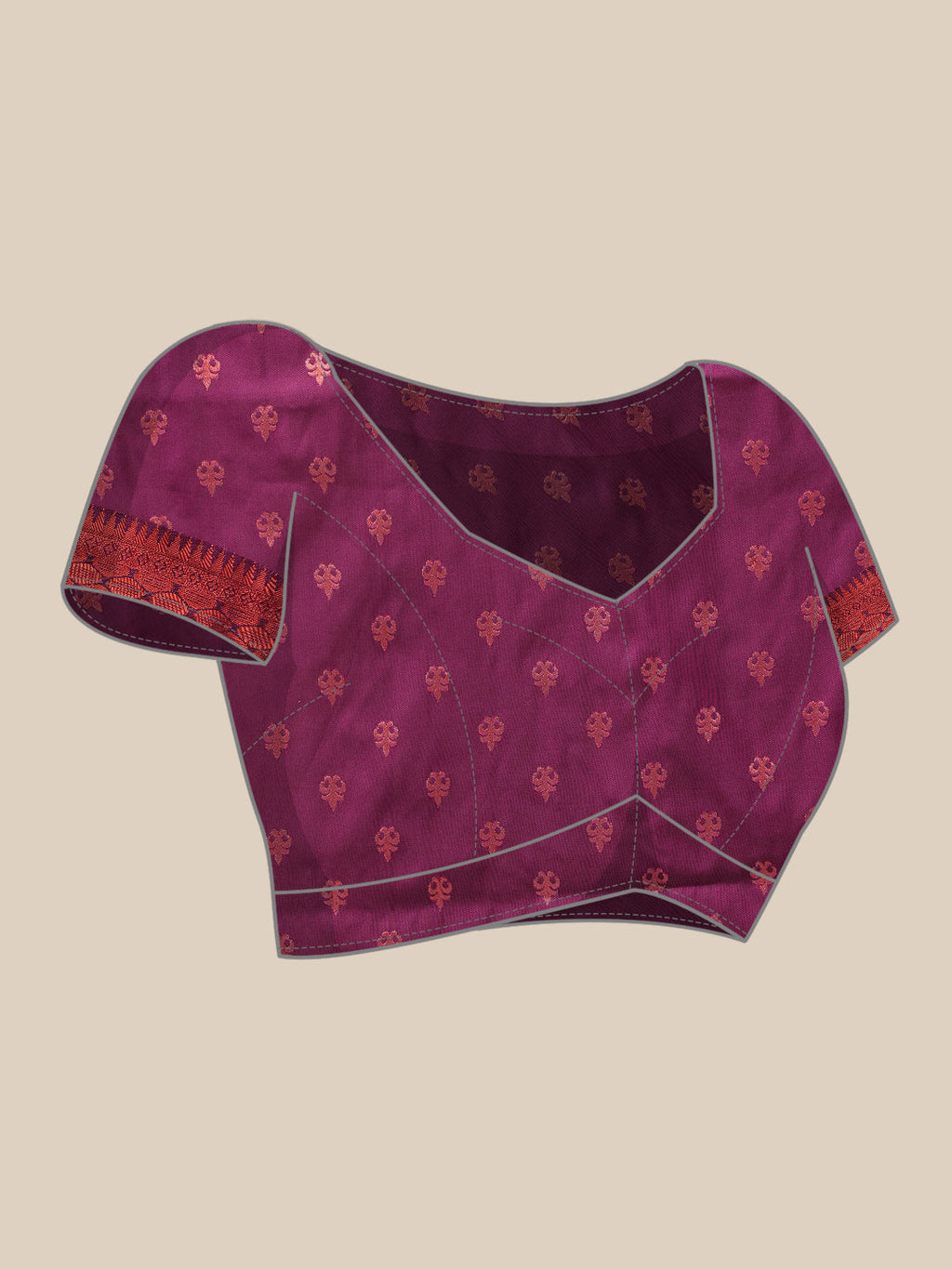 Hiral Fashion Pink Banarasi Silk Floral Woven Design Saree | Grocsy