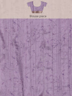 Lavender Silk Blend Digital Print Floral Saree with Unstitched Blouse - Hiral Fashion | Grocsy