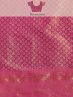 Green Brocade Zari Woven Floral Saree with Unstitched Blouse - Hiral Fashion | Grocsy