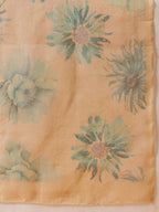 Hiral Fashion Beige Bollywood Cotton Tissue Floral Digital Printed Saree | Grocsy