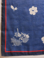 Hiral Fashion Navy Blue Bollywood Cotton Tissue Floral Digital Printed Saree | Grocsy