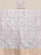 Lavender Silk Blend Printed Geomatric Saree with Unstitched Blouse - Hiral Fashion | Grocsy